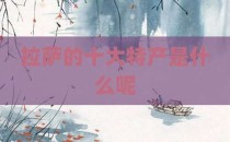 拉萨的十大特产是什么呢