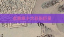 本赛季十大悲伤巨星