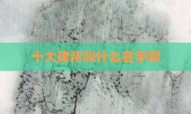 十大律所叫什么名字啊