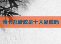 西卡瓷砖胶是十大品牌吗