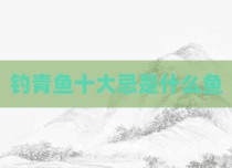 钓青鱼十大忌是什么鱼