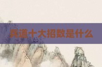 兵道十大招数是什么