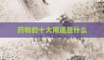 药物的十大用途是什么