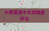 小青龙汤十大功效是什么