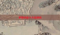 罗敏纳是十大品牌吗