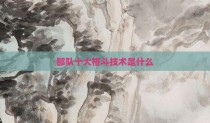 部队十大格斗技术是什么