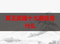 冥王武魂十大魂技是什么