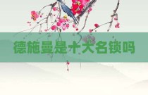 德施曼是十大名锁吗
