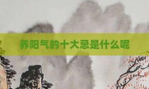 养阳气的十大忌是什么呢