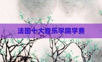 法国十大音乐学院学费