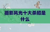 摄影风光十大杀招是什么