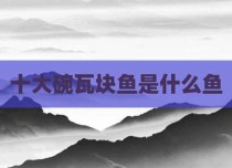 十大碗瓦块鱼是什么鱼