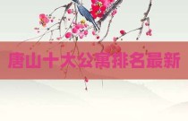 唐山十大公寓排名最新