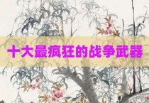 十大最疯狂的战争武器