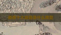 麻将十大经验是什么牌型