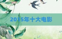 2015年十大电影