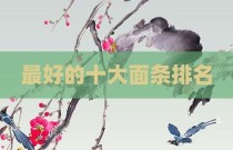 最好的十大面条排名