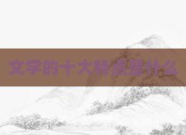 文学的十大特点是什么