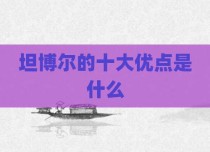 坦博尔的十大优点是什么