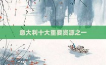 意大利十大重要资源之一
