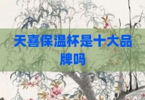 天喜保温杯是十大品牌吗