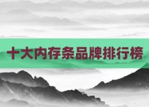 十大内存条品牌排行榜