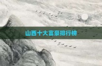 山西十大富豪排行榜