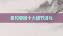 猫和老鼠十大细节游戏