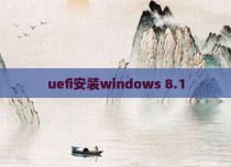 uefi安装windows 8.1