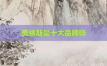 美纳斯是十大品牌吗