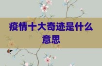 疫情十大奇迹是什么意思