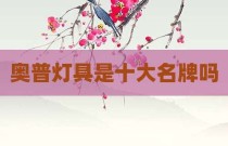 奥普灯具是十大名牌吗