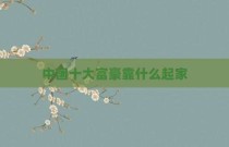 中国十大富豪靠什么起家