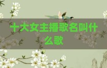 十大女主播歌名叫什么歌
