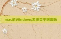 mac的Windows系统会中病毒吗