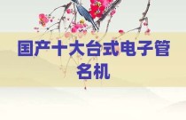 国产十大台式电子管名机
