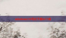 windows10可以下载ie11吗