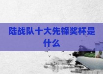 陆战队十大先锋奖杯是什么