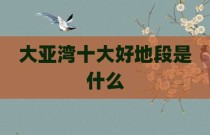 大亚湾十大好地段是什么