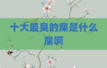 十大最臭的屎是什么屎啊