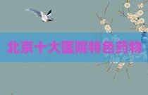 北京十大医院特色药物