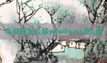 乌班图怎么装windows免u盘