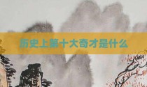 历史上第十大奇才是什么