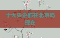 十大央企都在北京吗现在