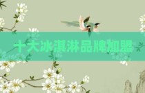 十大冰淇淋品牌加盟