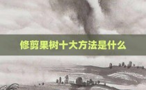 修剪果树十大方法是什么