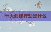 十大创建行动是什么