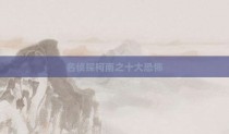 名侦探柯南之十大恐怖