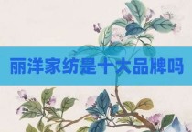 丽洋家纺是十大品牌吗