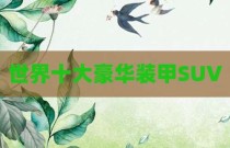 世界十大豪华装甲SUV
